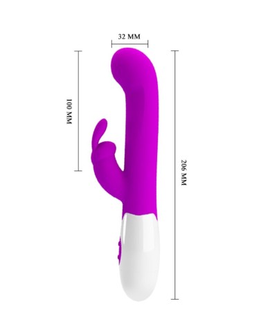 PRETTY LOVE - VIBRATEUR CENTAURE LAPIN 30 MODES DE VIBRATION VIOLET