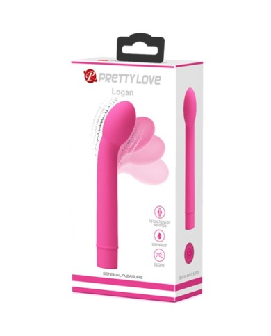 PRETTY LOVE - VIBRATEUR POINT G LOGAN 10 VIBRATIONS ROSE