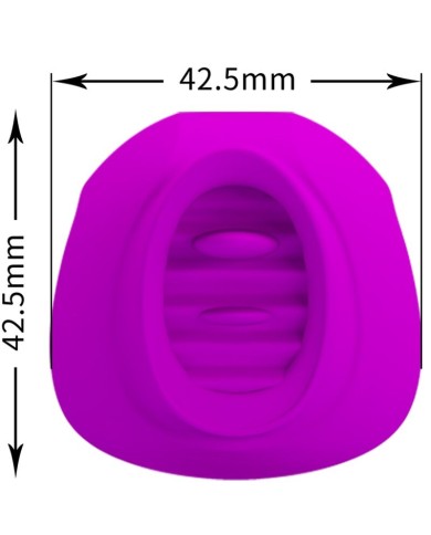 PRETTY LOVE - STIMULATEUR DE CLITORIS ESTELLE TONGUE 12 VIBRATIONS VIOLET
