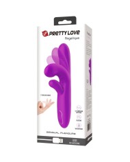 PRETTY LOVE - VIBRATEUR MULTIFONCTION ANGELIQUE + STIMULATEUR DE CLITORIS VIOLET