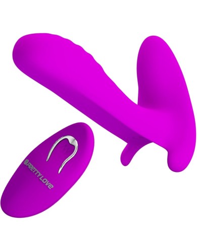 PRETTY LOVE - MASSEUR & VIBRATEUR 12 VIBRATIONS TÉLÉCOMMANDE VIOLET