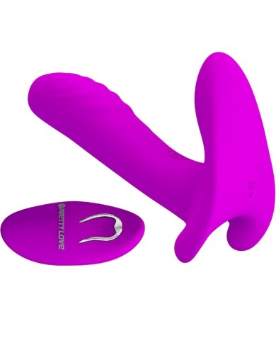 PRETTY LOVE - MASSEUR & VIBRATEUR 12 VIBRATIONS TÉLÉCOMMANDE VIOLET