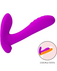 PRETTY LOVE - MASSEUR & VIBRATEUR 12 VIBRATIONS TÉLÉCOMMANDE VIOLET