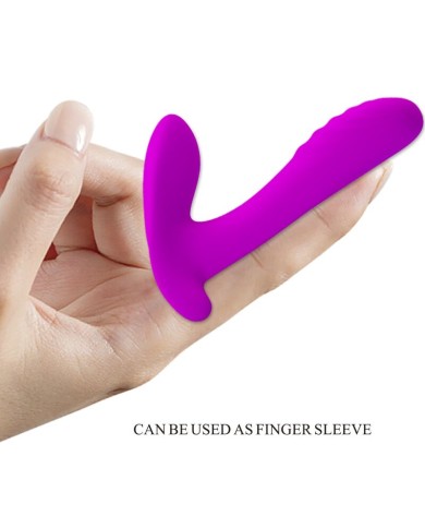 PRETTY LOVE - MASSEUR & VIBRATEUR 12 VIBRATIONS TÉLÉCOMMANDE VIOLET