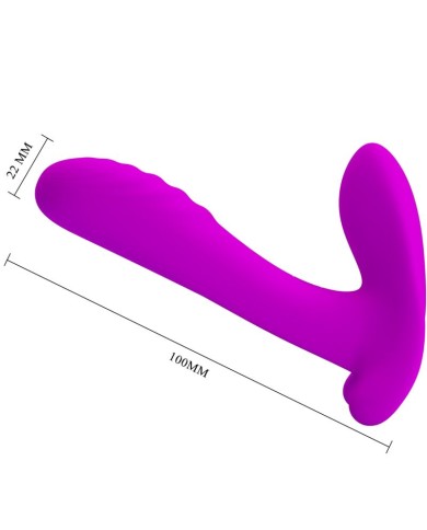 PRETTY LOVE - MASSEUR & VIBRATEUR 12 VIBRATIONS TÉLÉCOMMANDE VIOLET