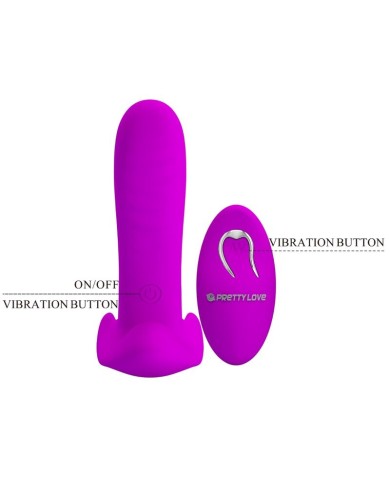 PRETTY LOVE - MASSEUR & VIBRATEUR 12 VIBRATIONS TÉLÉCOMMANDE VIOLET
