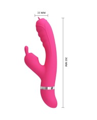 PRETTY LOVE - VIBRATEUR LAPIN MULTIFONCTION PHOENIX ROSE
