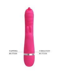 PRETTY LOVE - VIBRATEUR LAPIN MULTIFONCTION PHOENIX ROSE