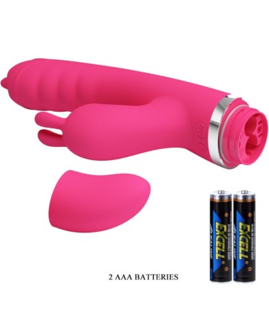 PRETTY LOVE - VIBRATEUR LAPIN MULTIFONCTION PHOENIX ROSE