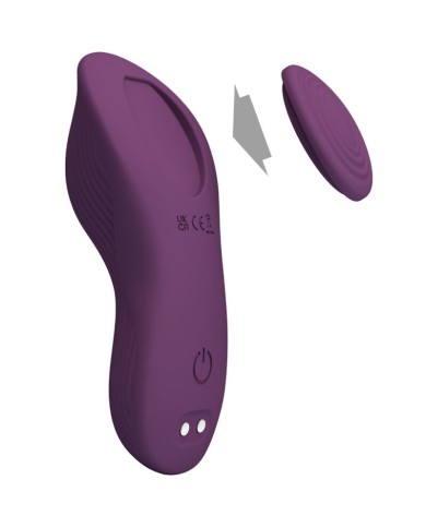 PRETTY LOVE - MANE LAY ON MASSEUR DE CLITORIS 10 VIBRATIONS TÉLÉCOMMANDE VIOLET