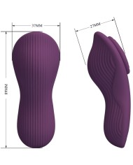 PRETTY LOVE - MANE LAY ON MASSEUR DE CLITORIS 10 VIBRATIONS TÉLÉCOMMANDE VIOLET