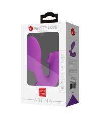 PRETTY LOVE - VIBRATEUR DE DOIGTS ATHENA AVEC STIMULATEUR DE CLITORIS VIOLET