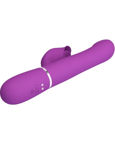 PRETTY LOVE - VIBRATEUR ET STIMULATEUR MULTIFONCTION 4 EN 1 VIOLET