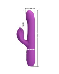 PRETTY LOVE - VIBRATEUR ET STIMULATEUR MULTIFONCTION 4 EN 1 VIOLET