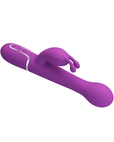 PRETTY LOVE - VIBRATEUR LAPIN MULTIFONCTION 3 EN 1 DEJON VIOLET