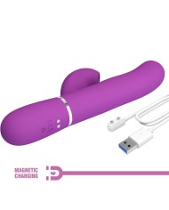 PRETTY LOVE - VIBRATEUR LAPIN MULTIFONCTION 3 EN 1 PERLITA VIOLET