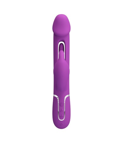 PRETTY LOVE - KAMPAS VIBRATEUR LAPIN MULTIFONCTION 3 EN 1 VIOLET