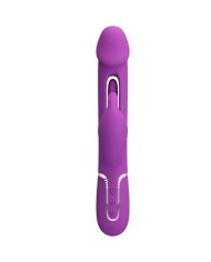 PRETTY LOVE - KAMPAS VIBRATEUR LAPIN MULTIFONCTION 3 EN 1 VIOLET