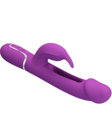 PRETTY LOVE - KAMPAS VIBRATEUR LAPIN MULTIFONCTION 3 EN 1 VIOLET