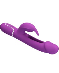 PRETTY LOVE - KAMPAS VIBRATEUR LAPIN MULTIFONCTION 3 EN 1 VIOLET