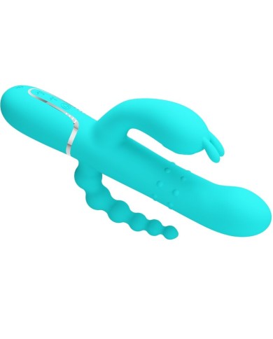PRETTY LOVE - CAMMY 4 EN 1 VIBRATEUR MULTIFONCTION TRIPPLE RABBIT BLEU