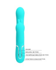 PRETTY LOVE - CAMMY 4 EN 1 VIBRATEUR MULTIFONCTION TRIPPLE RABBIT BLEU