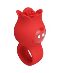 PRETTY LOVE - VIBRATEUR DE DOIGT EN FORME DE JAE ROSE 10 VIBRATIONS ROUGE