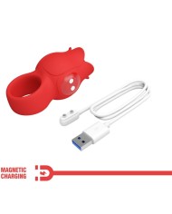 PRETTY LOVE - VIBRATEUR DE DOIGT EN FORME DE JAE ROSE 10 VIBRATIONS ROUGE