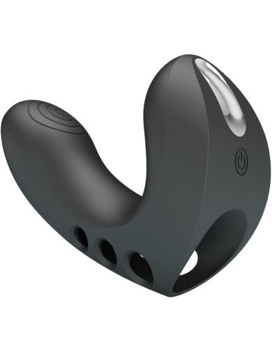 PRETTY LOVE - VIBRATEUR DOIGT CAMELIA 7 VIBRATIONS NOIR