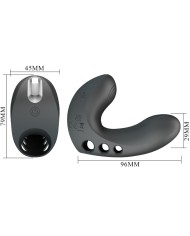 PRETTY LOVE - VIBRATEUR DOIGT CAMELIA 7 VIBRATIONS NOIR