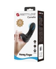 PRETTY LOVE - VIBRATEUR DOIGT CAMELIA 7 VIBRATIONS NOIR