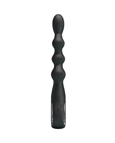 PRETTY LOVE - VIBRATEUR ANAL FEDERER 12 VIBRATIONS NOIR
