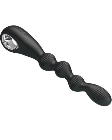 PRETTY LOVE - VIBRATEUR ANAL FEDERER 12 VIBRATIONS NOIR
