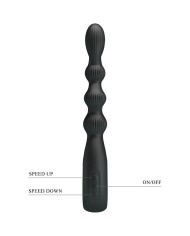 PRETTY LOVE - VIBRATEUR ANAL FEDERER 12 VIBRATIONS NOIR