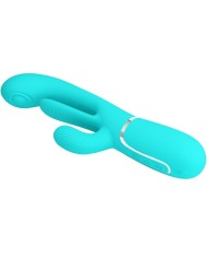 PRETTY LOVE - SHANIA TRIPLE RABBIT VIBRATEUR MULTIFONCTION 3 EN 1 BLEU