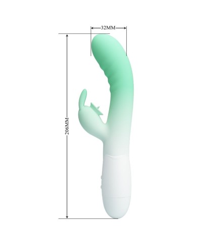 PRETTY LOVE - VIBRATEUR LAPIN CERBERUS 30 VIBRATIONS VERT