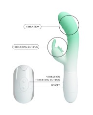 PRETTY LOVE - VIBRATEUR LAPIN CERBERUS 30 VIBRATIONS VERT