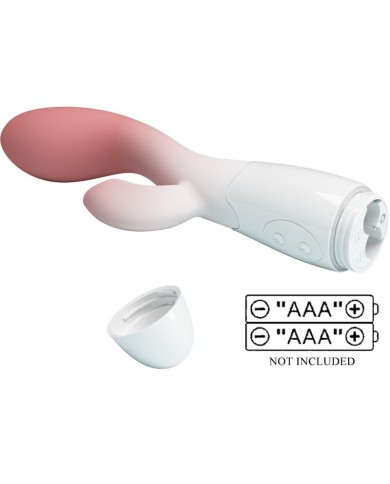 PRETTY LOVE - VIBRATEUR POINT G LUMINEUX + STIMULATEUR DE CLITORIS 30 VIBRATIONS ROSE