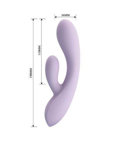 PRETTY LOVE - VIBRATEUR ROSOLYN RABBIT 10 VIBRATIONS VIOLET