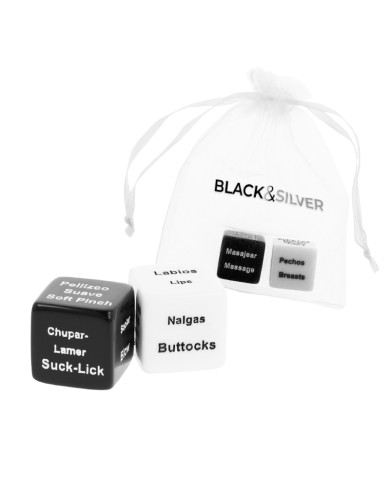 BLACK&SILVER - DÉS POUR COUPLES ES/EN