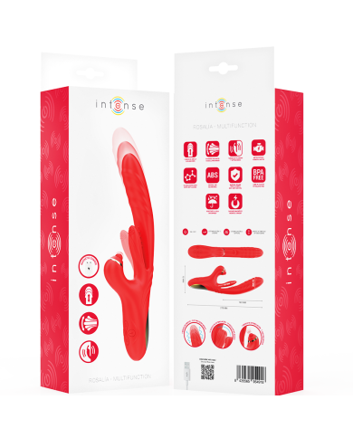 INTENSE - ROSALIA VIBRATEUR MULTIFONCTION 3 EN 1 ROUGE