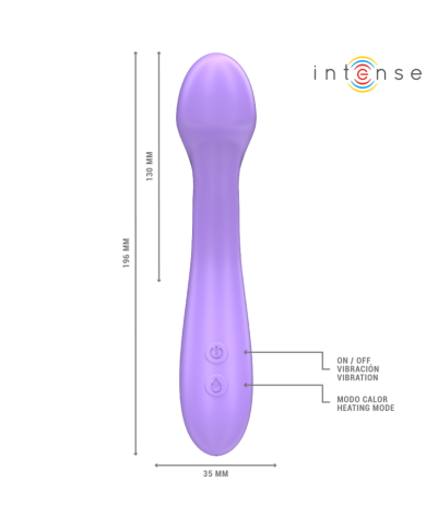 INTENSE - BECKY VIBRATEUR 19 CM CHAUFFANT 7 VIBRATIONS VIOLET