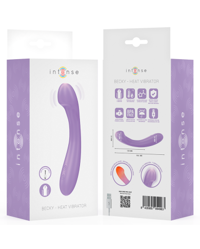 INTENSE - BECKY VIBRATEUR 19 CM CHAUFFANT 7 VIBRATIONS VIOLET
