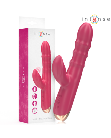 INTENSE - CHLOE VIBRATEUR MULTIFONCTION 3 EN 1 ROUGE