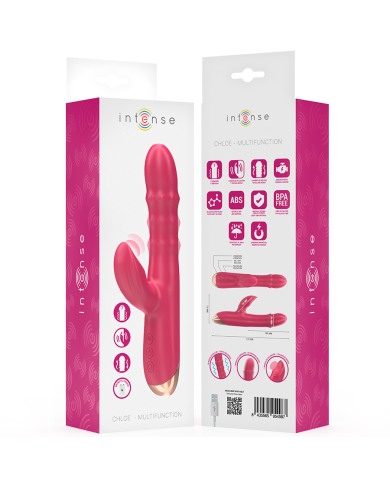 INTENSE - CHLOE VIBRATEUR MULTIFONCTION 3 EN 1 ROUGE