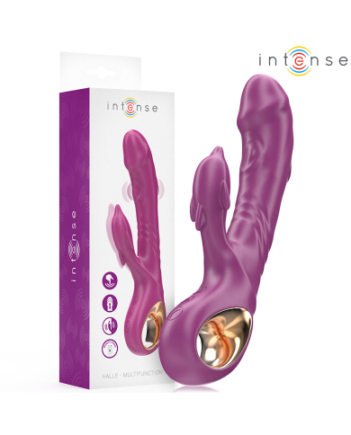 INTENSE - HALLE VIBRATEUR MULTIFONCTION AVEC LANGUE STIMULANTE DAUPHIN VIOLET