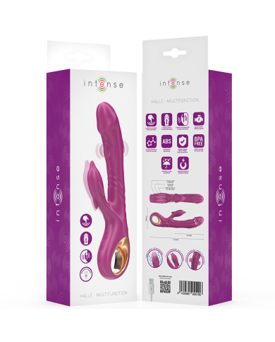 INTENSE - HALLE VIBRATEUR MULTIFONCTION AVEC LANGUE STIMULANTE DAUPHIN VIOLET