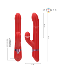 INTENSE - LELE VIBRATEUR MULTIFONCTION ROTATIF & OSCILLANT & STIMULANT ROUGE