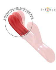 INTENSE - LELE VIBRATEUR MULTIFONCTION ROTATIF & OSCILLANT & STIMULANT ROUGE