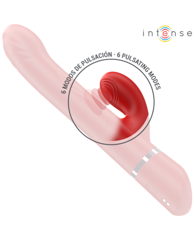 INTENSE - LELE VIBRATEUR MULTIFONCTION ROTATIF & OSCILLANT & STIMULANT ROUGE